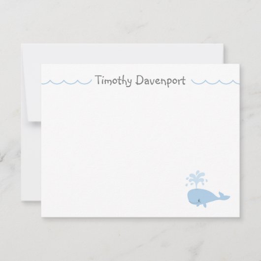 Mooie Walvis Briefkaart (Voorkant)