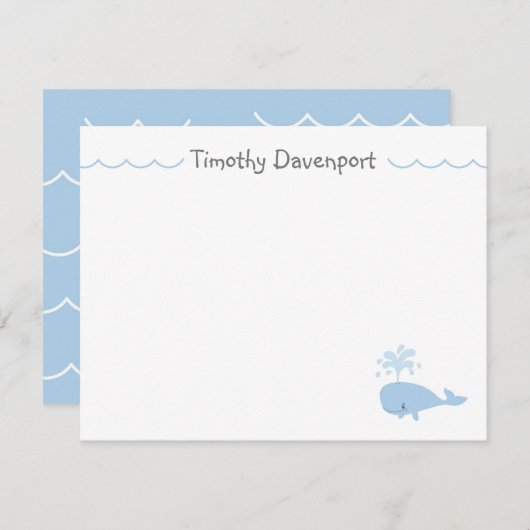 Mooie Walvis Briefkaart (Voorkant / Achterkant)