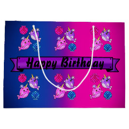 Mooie walvissen met zeeschelpen groot cadeauzakje