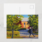 Mooie wandeling door het park op Zonovergoten Dag Briefkaart (Voorkant / Achterkant)