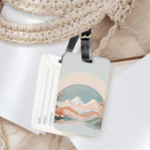 Mooie Wanderlust Mountain Landscape Travel Bagagelabel