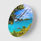 Mooie wandklok in de buitenwand (Hoek)