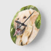 Mooie wandklok - labrador Retriever (Hoek)