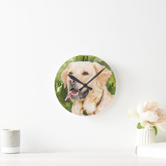 Mooie wandklok - labrador Retriever (Huis)