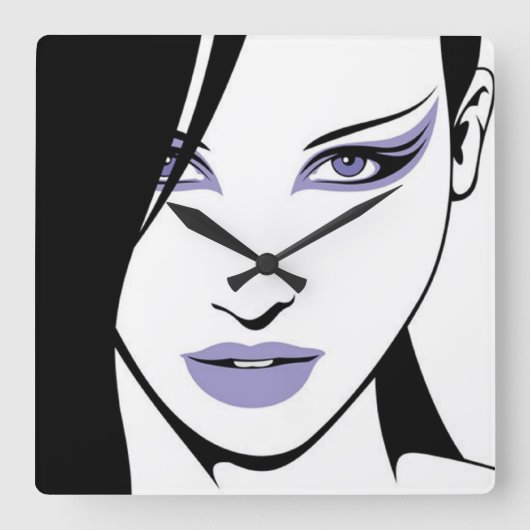 Mooie wandklok van Silhouette (Voorkant)