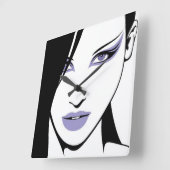 Mooie wandklok van Silhouette (Hoek)