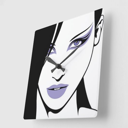 Mooie wandklok van Silhouette (Hoek)