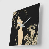 Mooie wandklok voor vrouwen (Hoek)