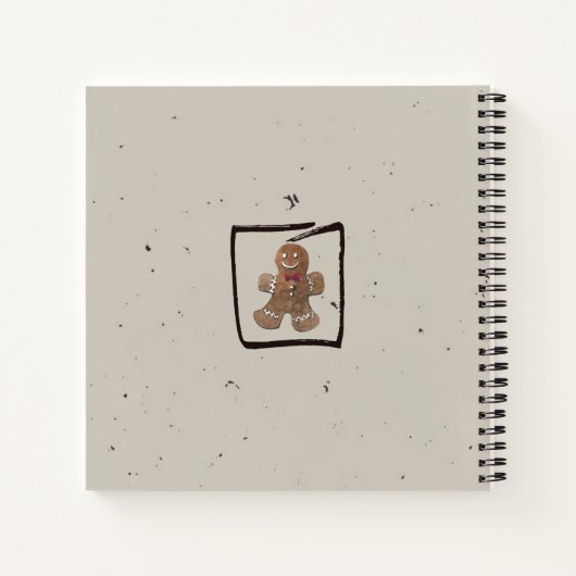 Mooie warme chocolademelk en peperkoek notitieboek (Achterkant)