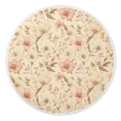 Mooie warme gloed butterscotch kleur keramische knop (Voorkant)