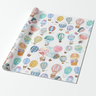 Mooie warme luchtballonnen  cadeaupapier