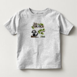 Mooie Wasbeer In de bossen Peuter T-shirt