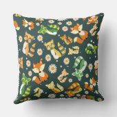 Mooie wasbeer jungle dieren baby jongen kinderkame kussen (Achterkant)