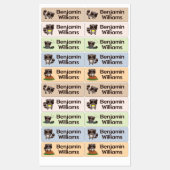 Mooie Wasbeer School Kinderopvang Kamp Naam Labels (Vel)