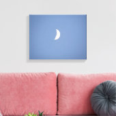 Mooie Wasgroeiende Halvemaan in Daglicht Canvas Afdruk (Insitu (Woonkamer))