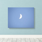 Mooie Wasgroeiende Halvemaan in Daglicht Canvas Afdruk (Insitu (Houten vloer))