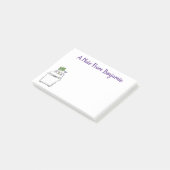 Mooie wasmachine wasgoed cartoonillustratie post-it® notes (Schuin)