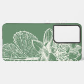 Mooie Water Lelies Bloem Ontwerp Samsung Galaxy Hoesje (Linkerkant)