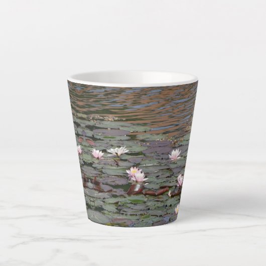 Mooie Water Lilies Latte Mok (Voorkant)