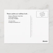 Mooie Water Lily Bewegende Aankondiging Briefkaart (Achterkant)