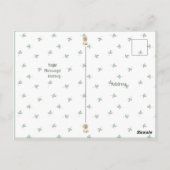 Mooie watercolor beer bedank kaart (Achterkant)