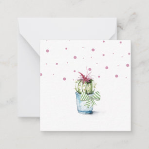 Mooie Watercolor Cactus Notitiekaarten Notitiekaartje