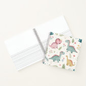 Mooie watercolor dinosaur notitieboek voor kindere (Binnen)