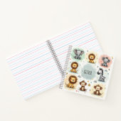 Mooie watercolor safari dierendoodles notitieboek (Binnen)