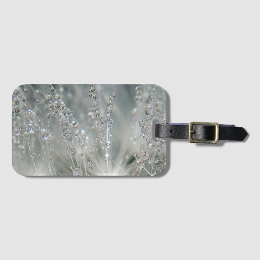 Mooie waterdruppels bagagelabel (Voorkant (horizontaal))