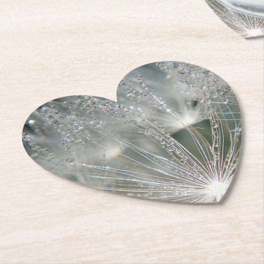 Mooie waterdruppels kartonnen onderzetters (Gekanteld)