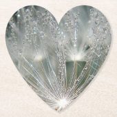 Mooie waterdruppels kartonnen onderzetters (Voorkant)