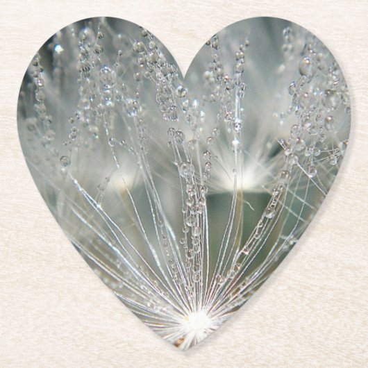 Mooie waterdruppels kartonnen onderzetters (Voorkant)