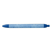 Mooie waterdruppels Moderne Elegant Sjabloon Blauwe Inkt Pen (Voorkant)