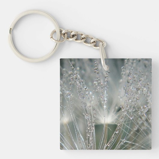 Mooie waterdruppels sleutelhanger (voorkant)