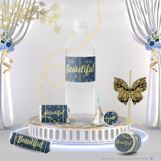 Mooie Waterfles Etiketten van Dichteres Adiela Ako