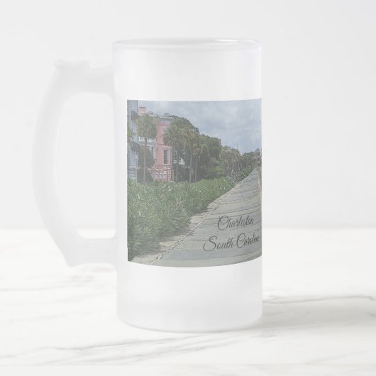 Mooie Waterfront Walkway Frosted Mok (Links)