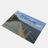 Mooie Waterfront Walkway Welkom Deurmat (Schuin)