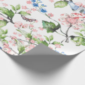 Mooie, waterkleur, met de hand geschilderde natuur cadeaupapier (Hoek)