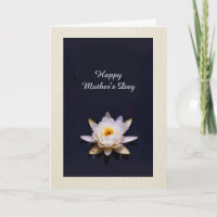Mooie Waterlelie gepersonaliseerde Moederdag