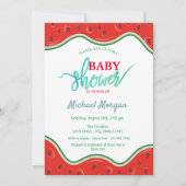 Mooie Watermeloen Baby Shower Kaart (Voorkant)