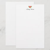 Mooie watermeloen gepersonaliseerd briefpapier (Voorkant / Achterkant)