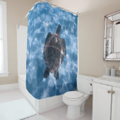 Mooie waterschildpad | Beste geschenk voor het lev Douchegordijn (In situ)