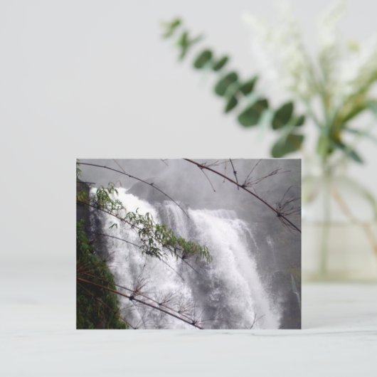 Mooie waterval briefkaart (Staand voorkant)