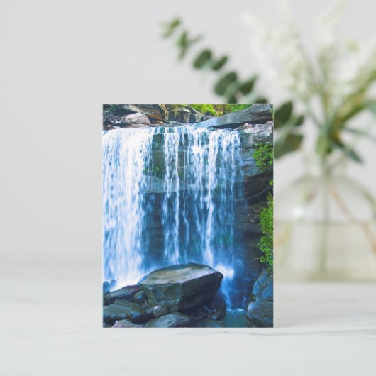 Mooie waterval briefkaart (Staand voorkant)