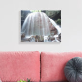 Mooie waterval canvas afdruk (Insitu (Woonkamer))