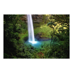 Mooie Waterval Foto Afdruk