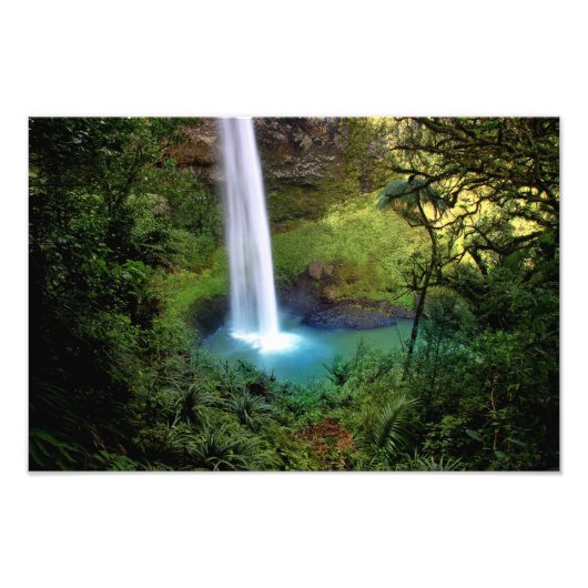 Mooie Waterval Foto Afdruk (Voorkant)