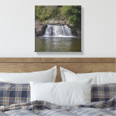Mooie waterval in het Appalachian gebergte Canvas Afdruk (Insitu (Slaapkamer))