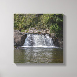 Mooie waterval in het Appalachian gebergte Canvas Afdruk