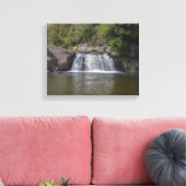 Mooie waterval in het Appalachian gebergte Canvas Afdruk (Insitu (Woonkamer))